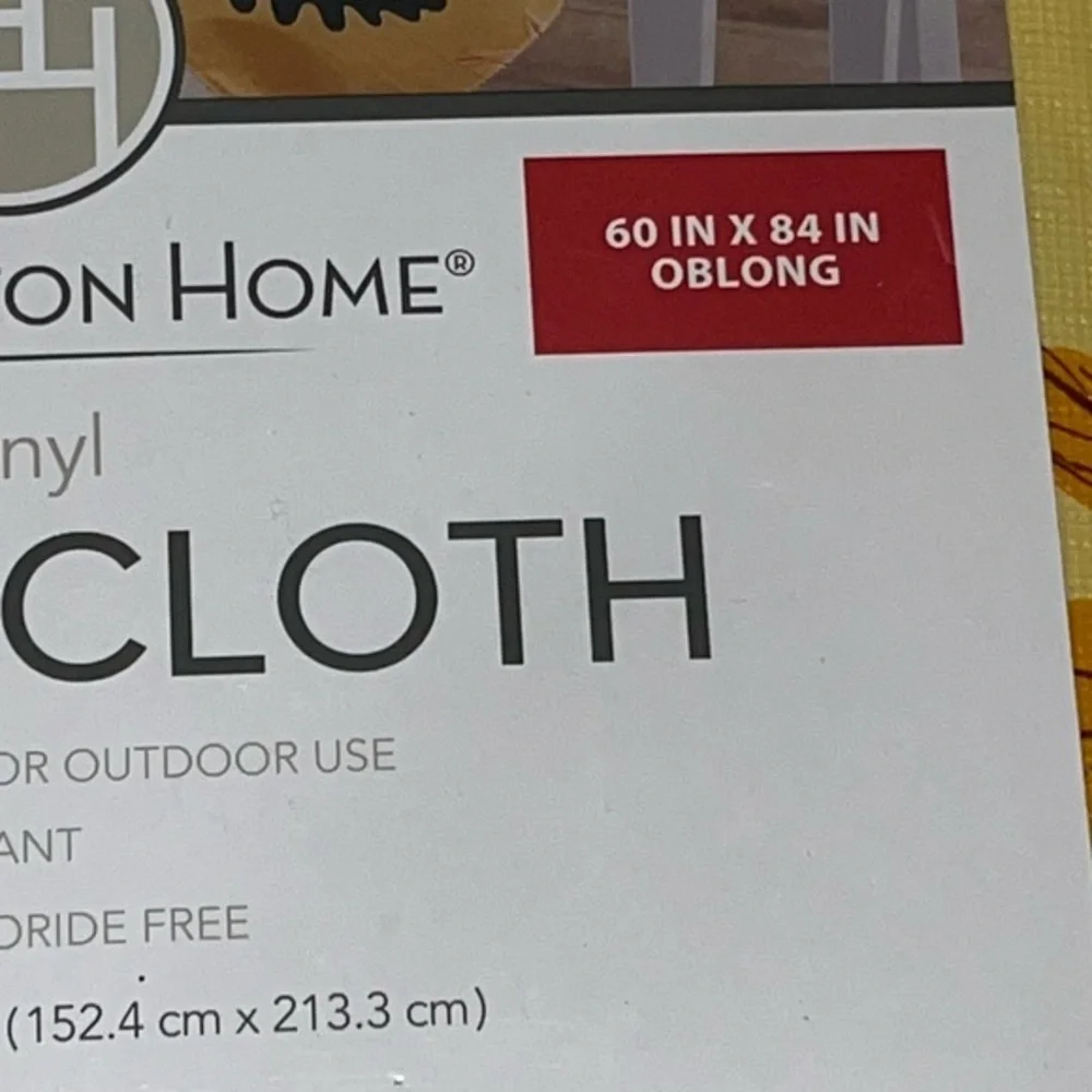 Huntington Home Fall Vinyl Tablecloth‎ 60in x 84 in Oblong